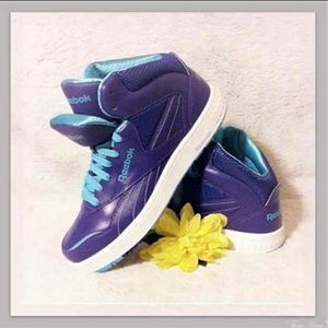 Vintage Women's Purple Aqua Leather Shoes Size 9